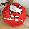 1PC HELLO KITTY Hearts Umbrella-8-Rib Reinforced, Automatic Open, Lightweight & Durable, Cute Fashion Accessory for Outdoor-W108