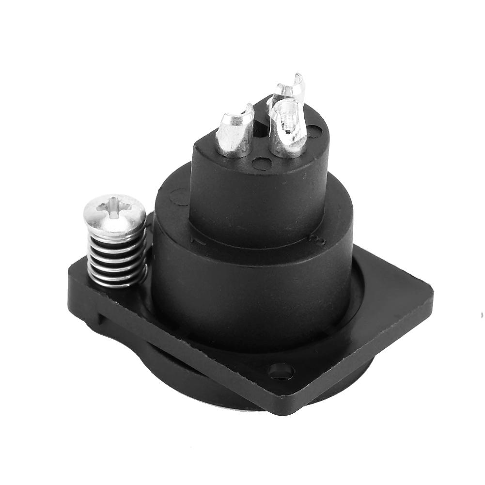 20pcs 3Pin XLR Connector Female Socket Audio Amplifier Adapter Plug with Waterproof Cover