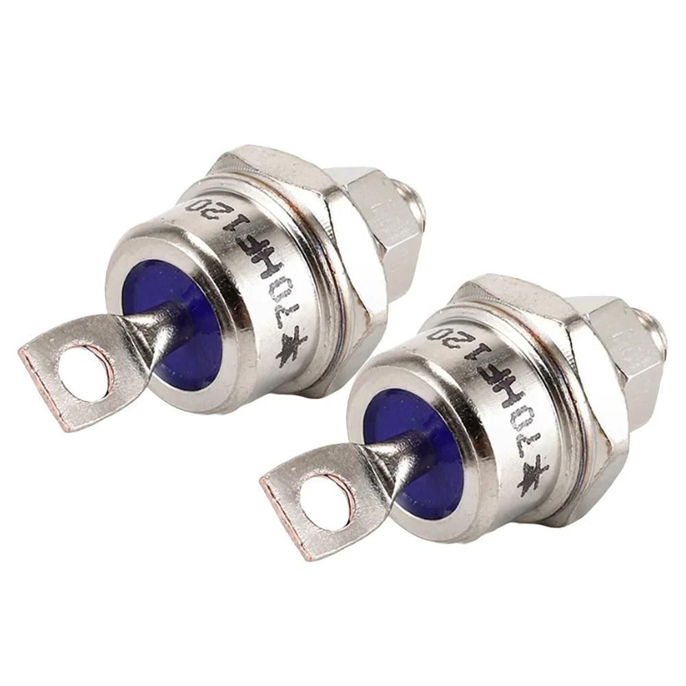 2Pc Stud Rectifier Diode 85A/70A/50A/40A/25A 1200V Positive Cathode/Negative Anode Stud Mount Diode Rectifier 25-85HF/HFR 120