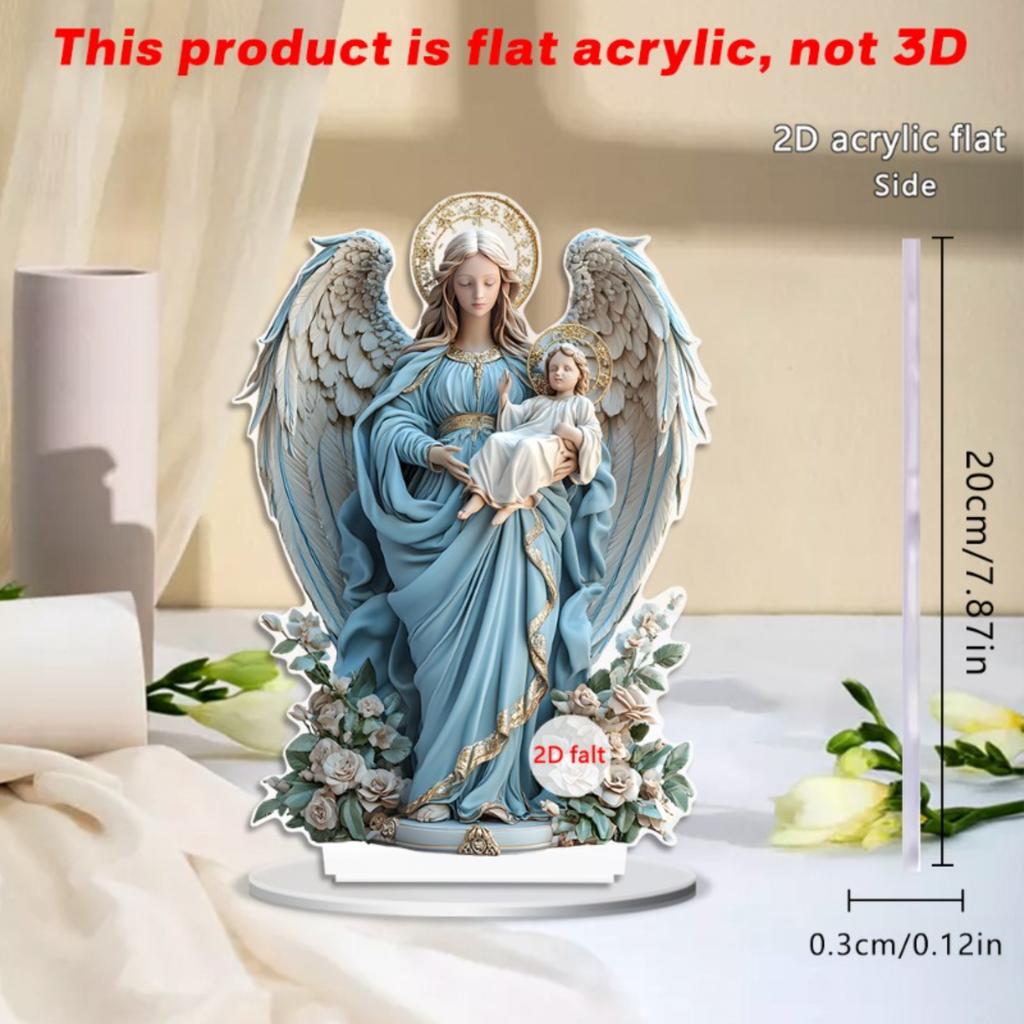 2D flaches Acrylfiguren-Ornament - dekorativer Akzent für Teeküchentheken und Wohnzimmer-Beistelltische