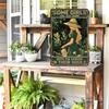 Vintage Metal Tin Sign Farmhouse Kitchen Wall Decor Table Cafe Halloween Rustic Apple