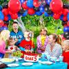 60Pcs Balloons 12 Inch Blue Black Red Balloons Birthday Party Supplies Latex Helium for Arch Garland Kit Boys Girls Themed Birthday Party Decorations