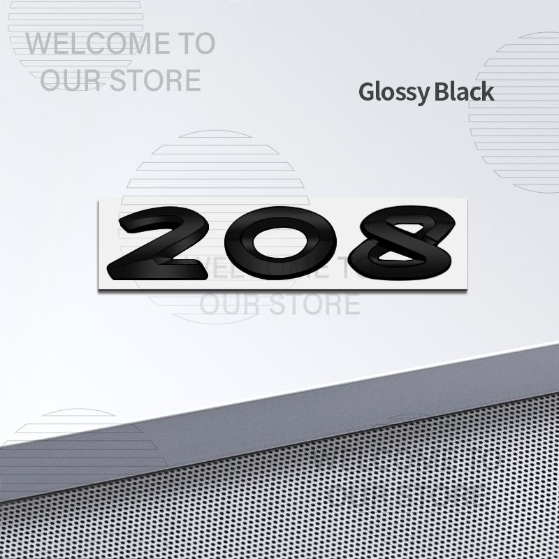 Car Decor Metal For p333 206 207 208 407 107 508 106 301 307 308 405 408 Emblem 3D Sticker Accessories Tail Rear Trunk Decals 333p