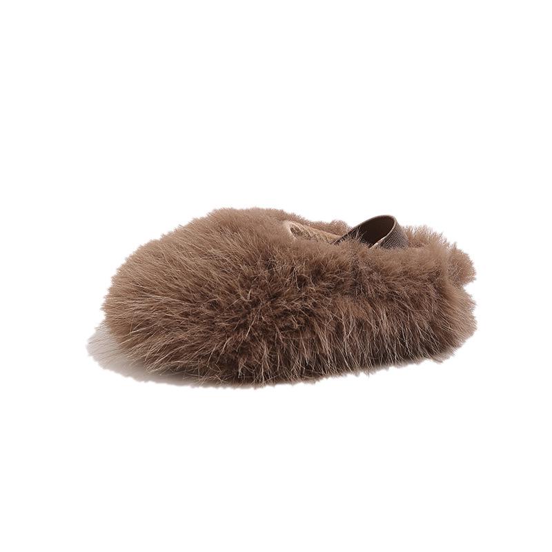 Children's Birkenstock Fuzzy Velvet Closed-Toe Slippers - Autumn/Winter 2025 Collection