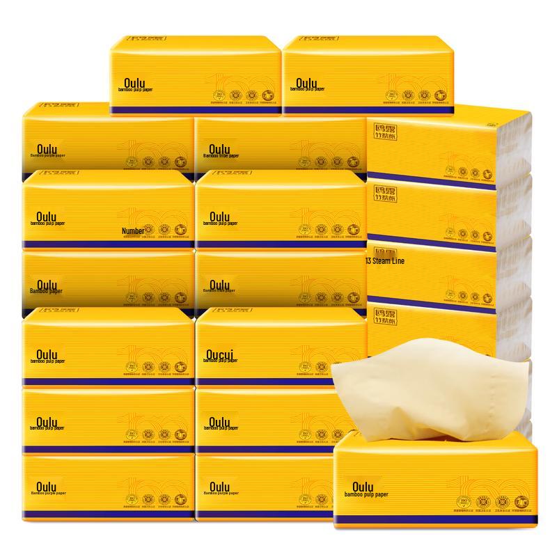 OULU 3-Ply Bamboo Facial Tissues, 30 Packs