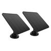 2 Pcs 12W Solar Panel Suitable for Ring Camera DC USB C Micro USB Ports IP65 Water Proof Solar Panel Charger with 9.8ft