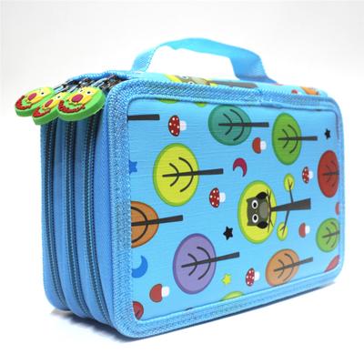 Cute Penal School Pencil Case Kawaii Cartoon Pen Bag 32/52/72 Holes Penalty Pencilcase Large Box Pouch for Girls Boy Stationery