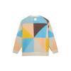 Li Ning CF Pursuit Of Dreams Theme Casual Tie-Dye Crew Neck Long Sleeve Sweater Unisex sweater Milk-Brown AMBS189-5