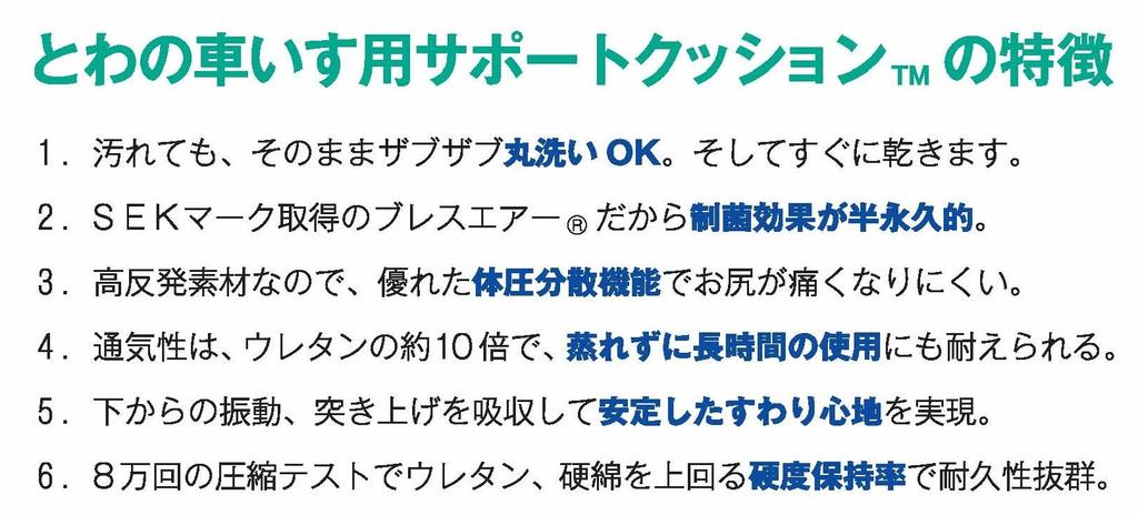 Towa Support Cushion Navy NBA1535 Co., Ltd. (High Density)