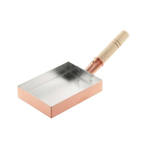 

Aizawa Pure Copper Tamagoyaki Pan, Kansai Style, 12cm, No. 70085