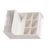 Desktop Storage Box Multi Compartments Pencil Sundry Holder with Drawer Plastic Stationery