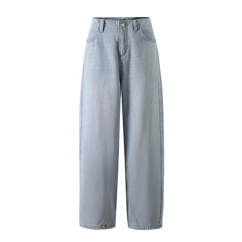 

Women s Slim Pear-shaped Cocoon Denim Pants Large