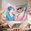 Anime Youth Character Tapestry Cartoon Atmosphere Wall Hanging Bedroom Dormitory Home Decoration