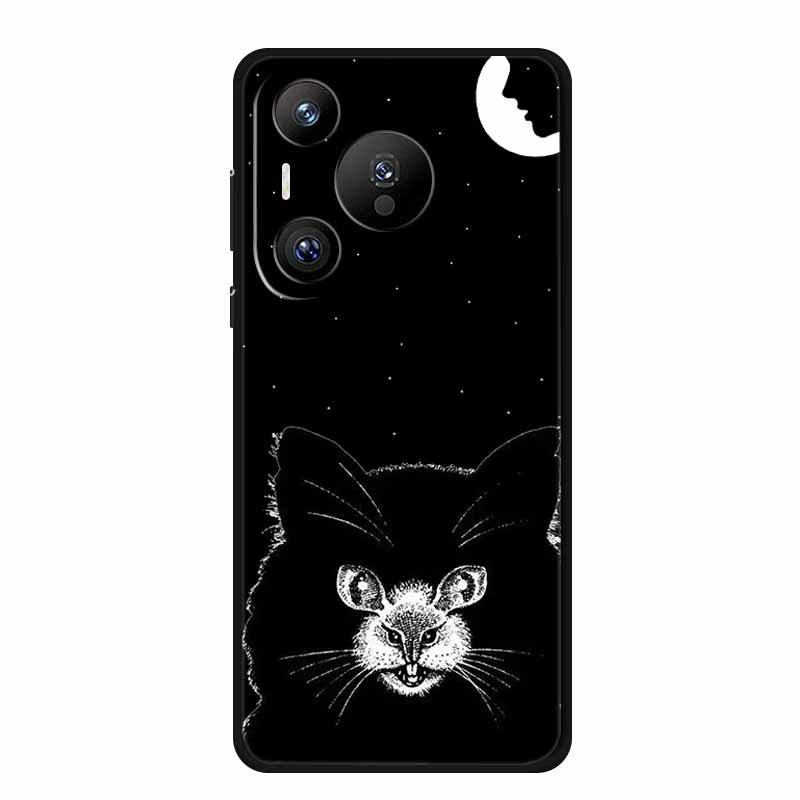 Huawei Pura 70 Pro Retro Embossed Texture Phone Case - Soft Color Painting Style