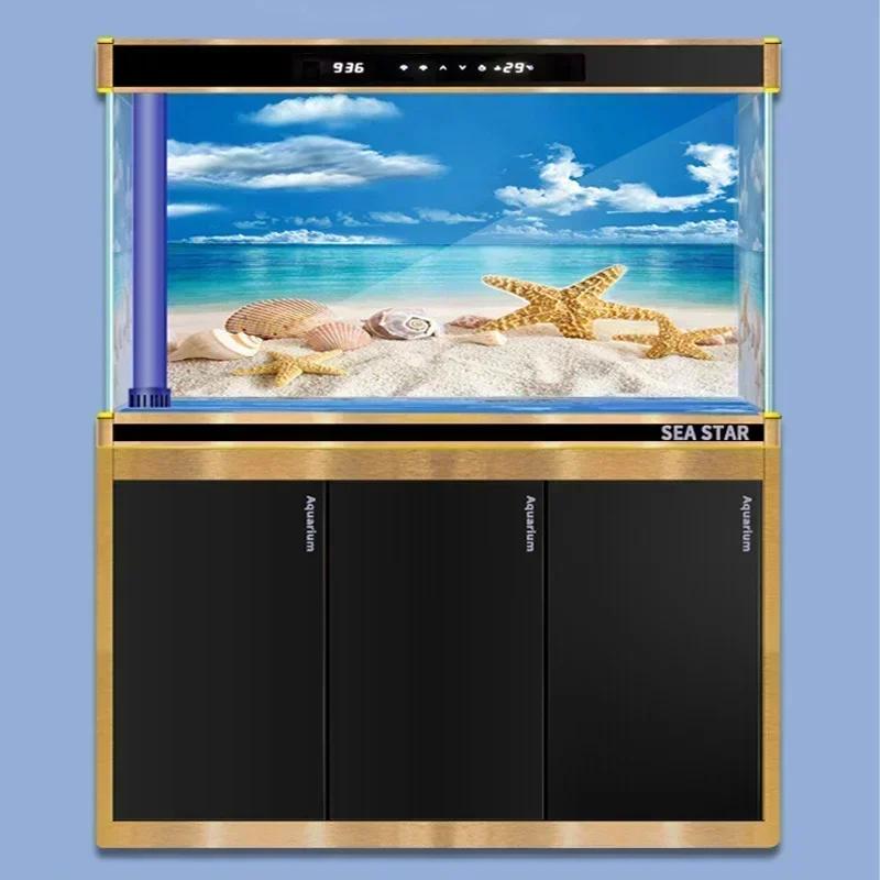 Decor Fundal Acvariu cu Plantă Oceanică 3D Aquascape Autocolant Poster Acvariu Pictură Aquascape Accesorii acvariu