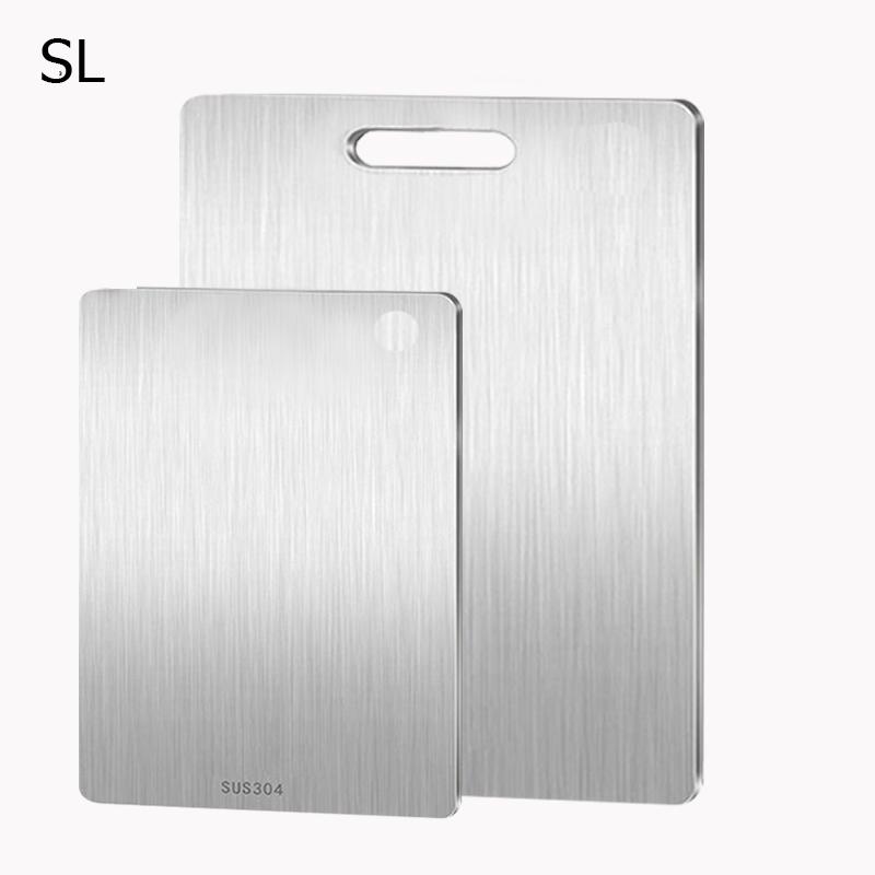 Stainless Steel Cutting Boards Multi-Purpose Double Sided Chopping Boards for Cutting Meat Fruit and Vegetable Food Grade Board