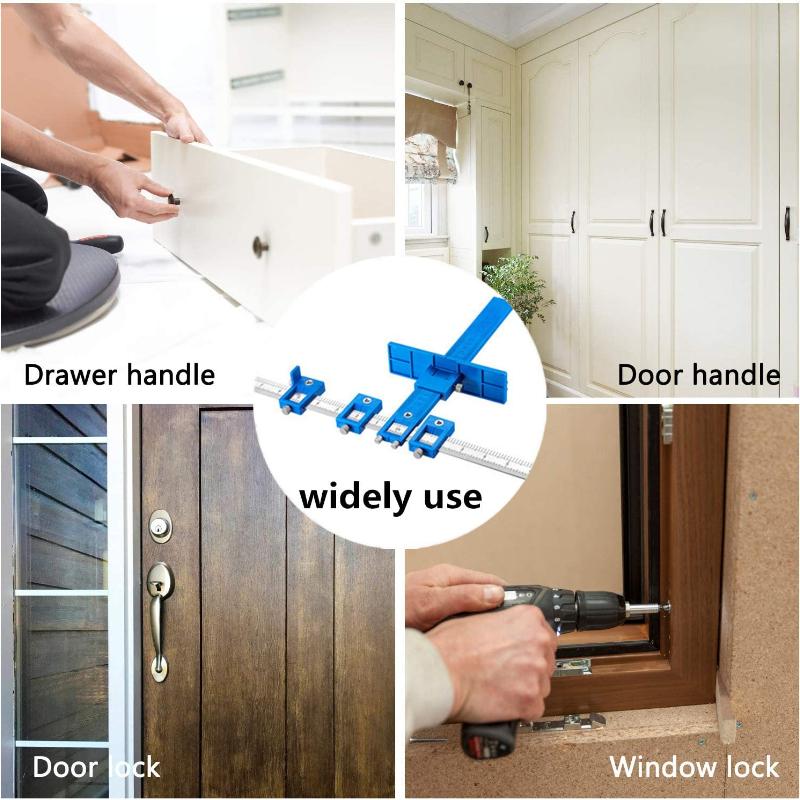 ALLSOME Cabinet Hardware Jig Template Tool Drawer Pull Jig Cabinet Jig  for Handles and Pulls