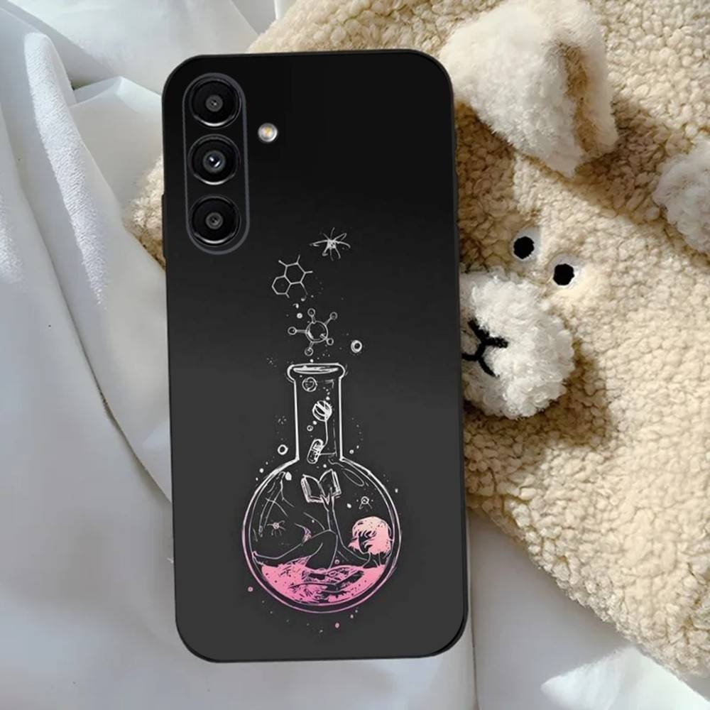 

Science Chemistry Phone Case For Samsung S24,23,22,30,21,10,9,Ultra,Plus,Lite,FE,5G Black Soft Case Samsung S24