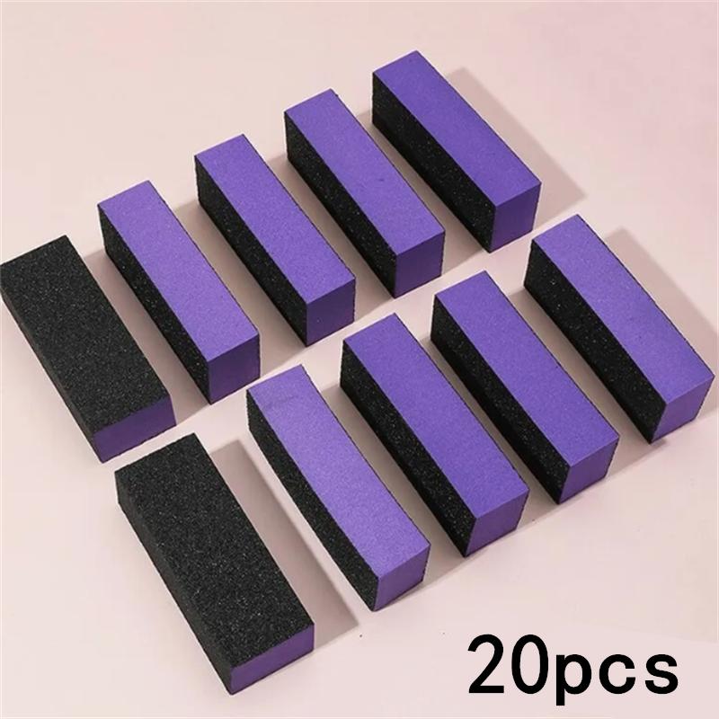 10/20/50 ks 3stranný houbičkový pilník na nehty brusný blok leštička lešticí pilník 100/180 zrnitost pilníky na nehty nail art pedikúra manikúra nástroj