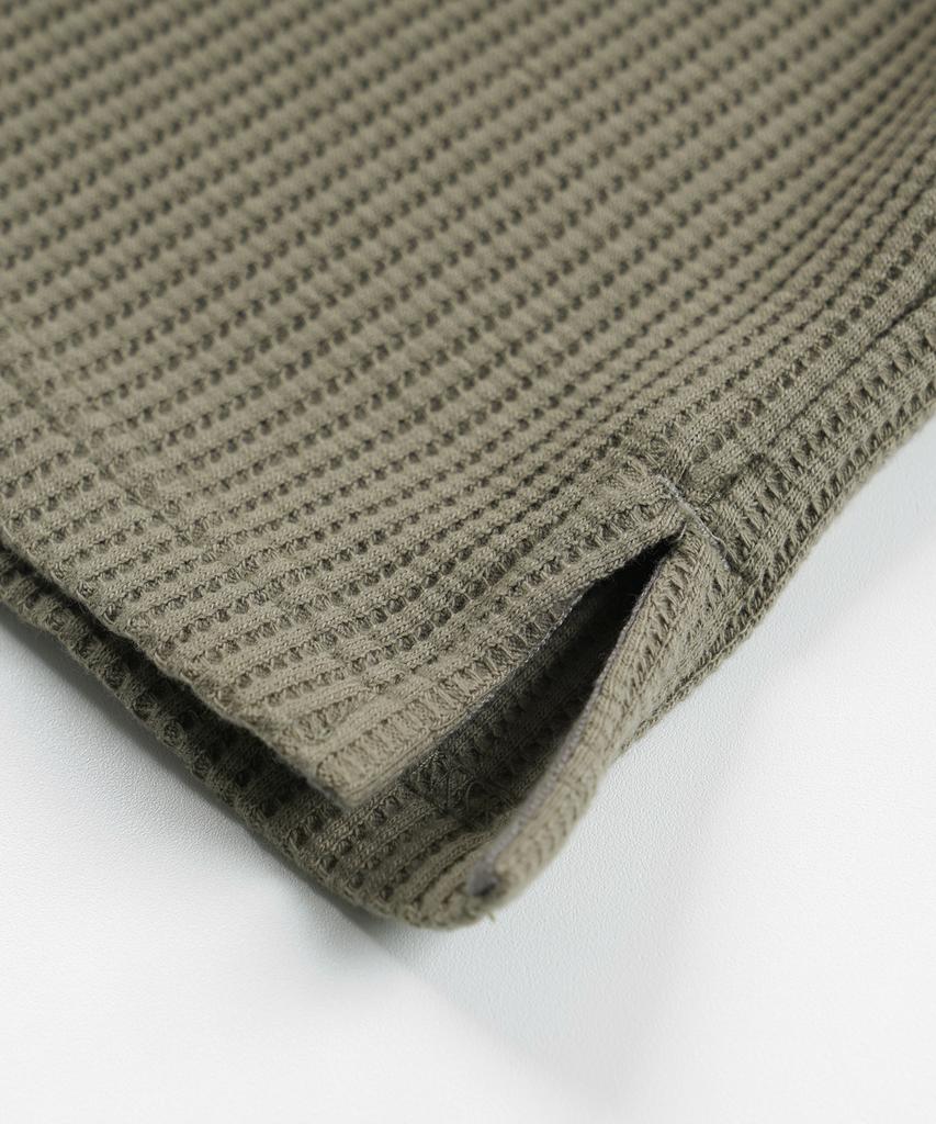 FRIZMWORKS Oversized Waffle Pocket Tee 002 _ Light Olive