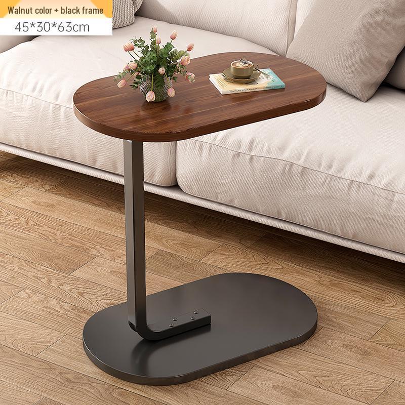 Minimalist Mobile Side Table with Storage for Sofa or Bedside
