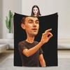 Charlie Kirk R.I.P Blankets Brainrot Meme Flannel Awesome Warm Throw Blankets for Home Restaurant Decoration