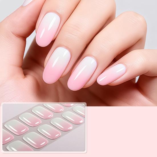 Tiras de Gel para Unhas com Lixa Fácil de Aplicar Remover Autocolante de Unha Decalque Mulheres Manicure em Casa Esmalte DIY Envoltório de Unha
