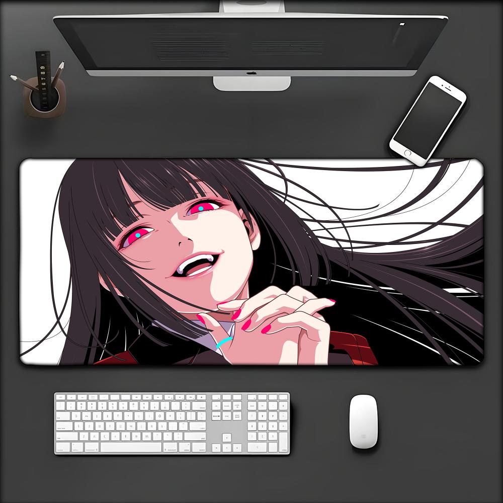 Kakegurui Jabami Yumeko Anime Anti-Slip Speed Version Game Computer Keyboard Office Table Mat Gaming Mouse Pad