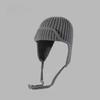 Knitted Winter Beanie Hat For Women With Earmuffs And Tie Closure Perfect For Cold Weather