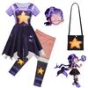 Poppy Playtime Lily Lovebraids Vestito Cosplay a Maniche Corte per Bambine Performance sul Palco
