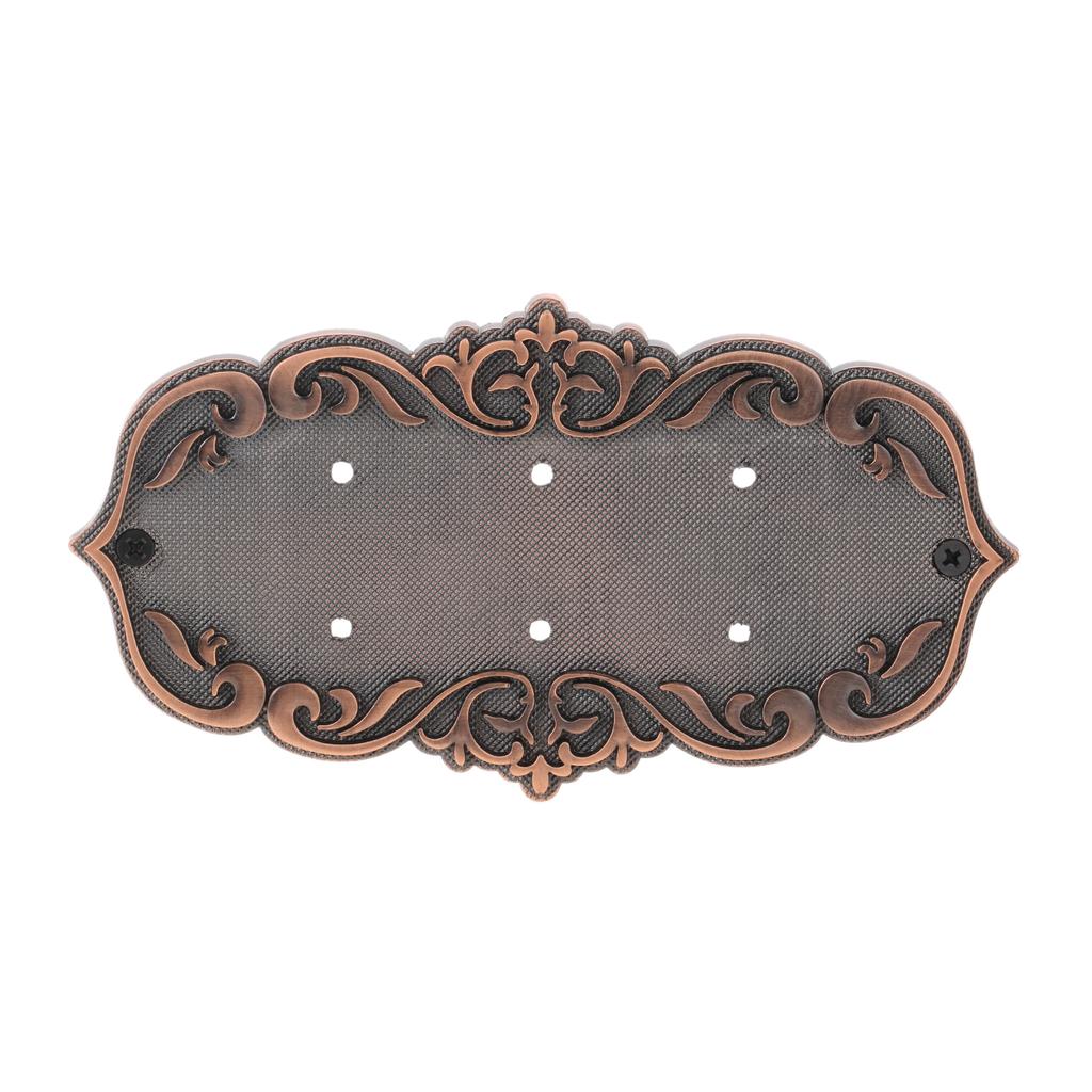 DRELD Old Antique Copper House Number Plastic Door Plate Custom Sign Door Number Sticker for Hotel Apartment Villa Door Plate