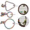 3pcs set Cotton Rope Bird Swing Toy Parrot Two Styles Cage Perch Stand Hanging Swings Toys
