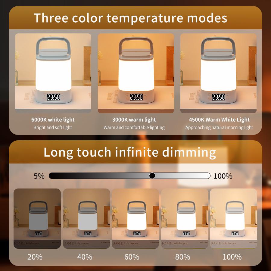 LED Night Light Bedside Rechargeable Desk Lamp Bedroom Baby Feeding Eye Protection Sleep Children's Room LightS Table Lamp