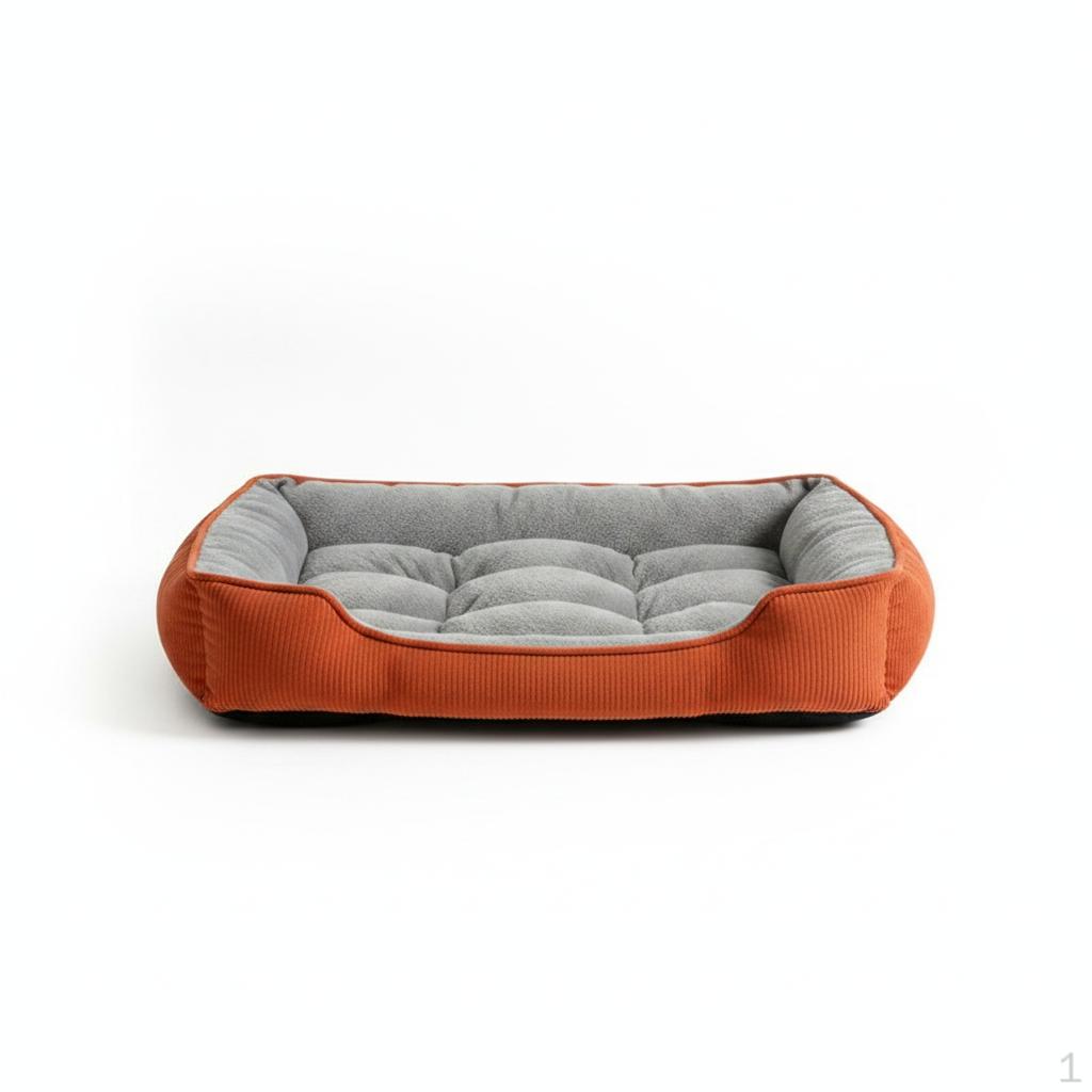 AllSeason Pet Bed for Dogs and Cats, Warm Sofa Cushion Small to Medium Pets XXL 90*75CM Red Edge