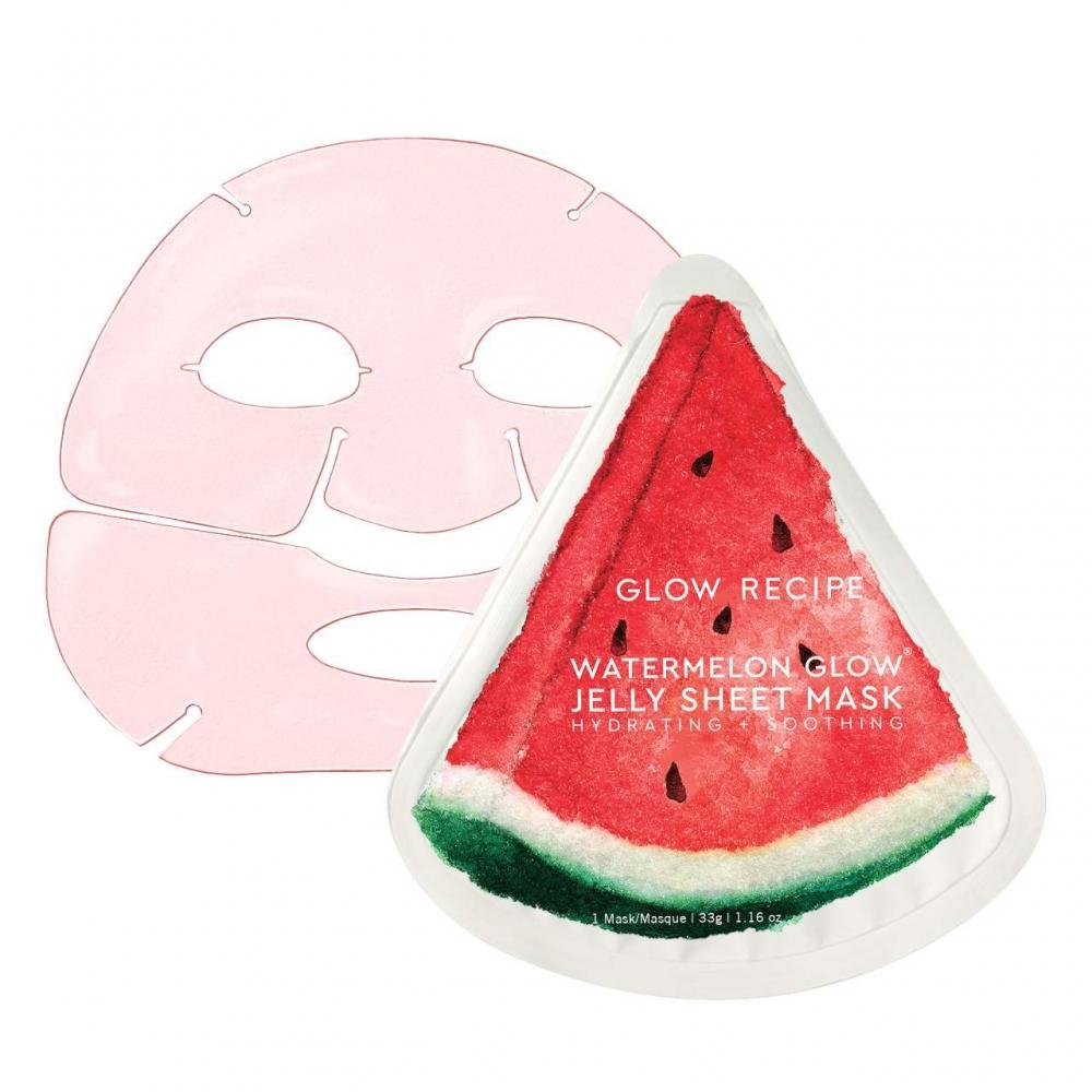 Glow Recipe Watermelon Glow HydratinG   SoothinG Jelly Sheet Mask 1.16 Oz   33 G