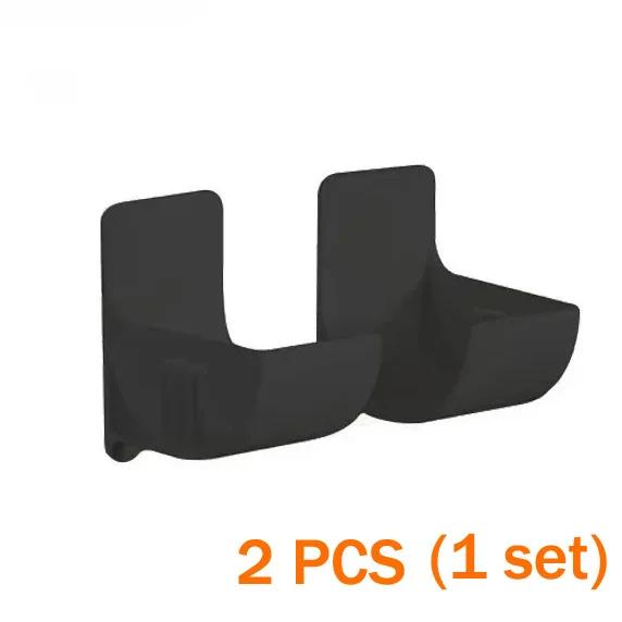 2/4 pièces Plateau de Rangement de Cuisine sans Perçage Support Mural Plastique Poly Support Rouleau Sac Poubelle Sacs Déchets Support Rouleau Film Fraîcheur pour Placard