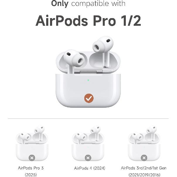 SURITCH for AirPods Pro 2/ Pro Case, Magnetic Lock Bumper Cases Compatible with Airpods Pro 2nd / 1st Generation, Rugged Protective Cover with
