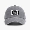 Vintage styl Opraný měkký top Baseballová čepice Duff Beer Kruh Unisex Móda Venkovní Sportovní klobouk Sluneční kovbojský Snapback Čepice