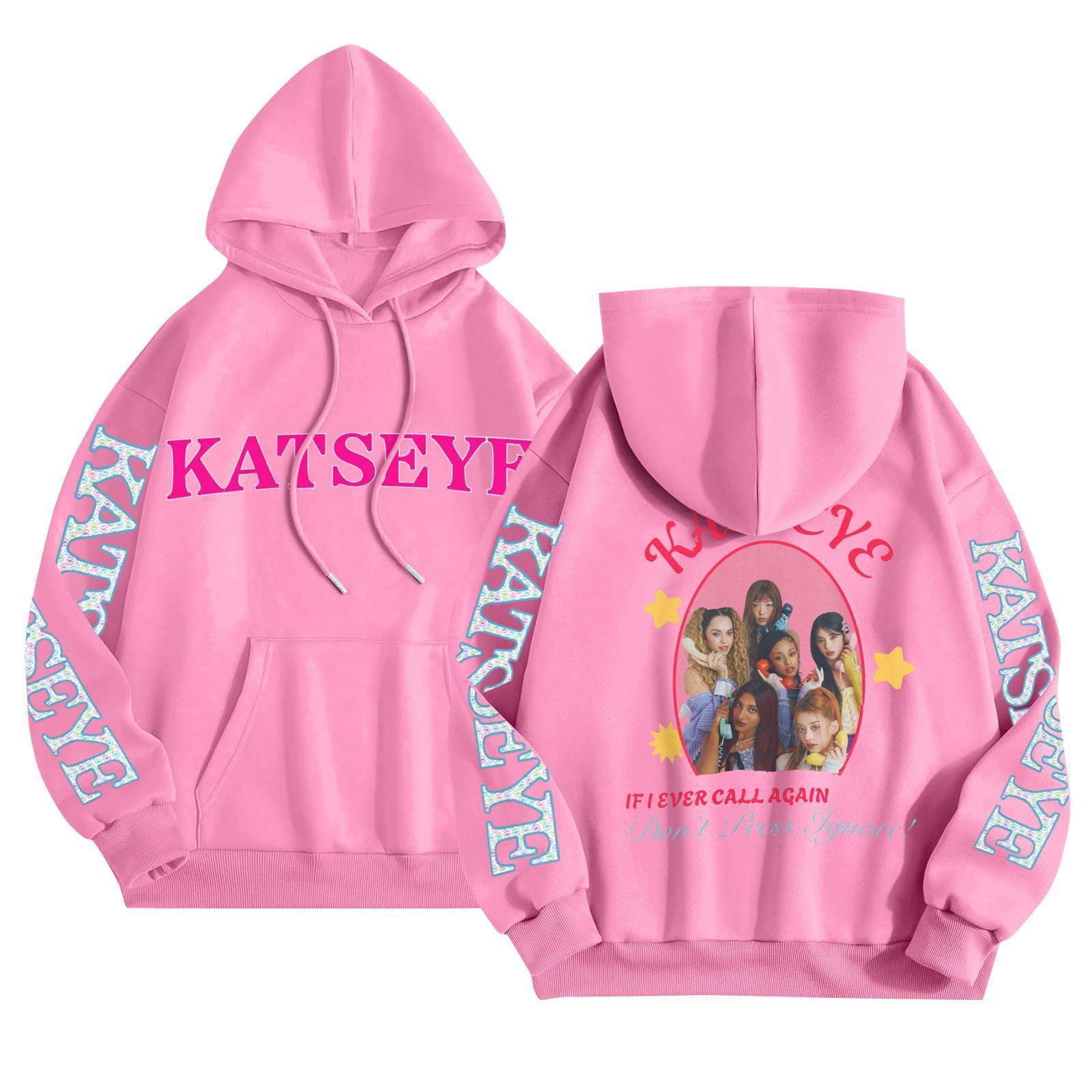 

Унисекс Модный Легкий Пуловер с Длинным Рукавом и Карманами Толстовка с Принтом XL розовый