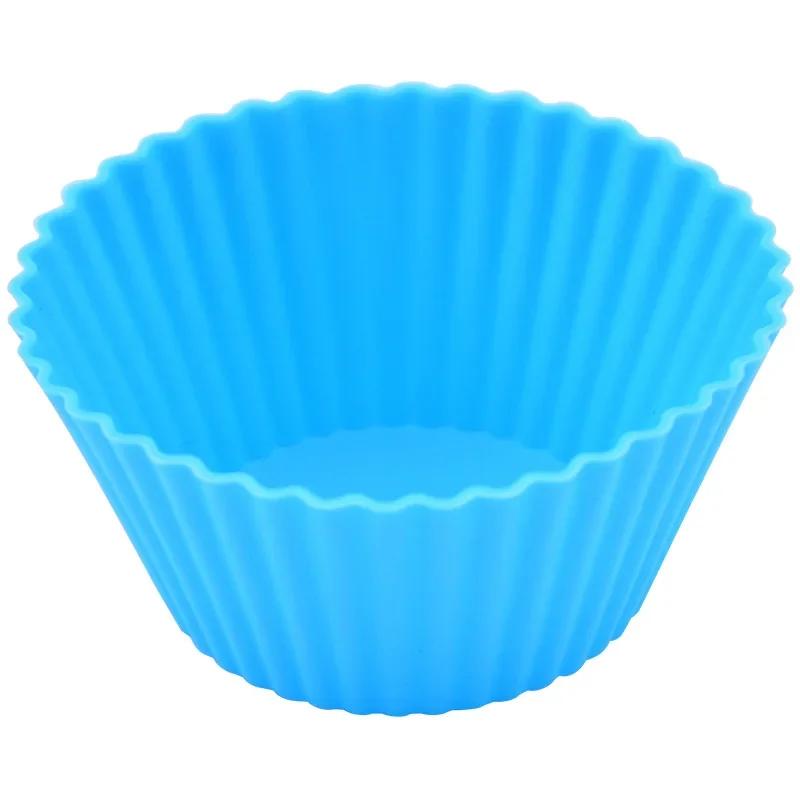 New 12 pcs Silicone Cupcake and Muffin Cup Cake Tool, Baking Silicone Mold for DIY Cupcake