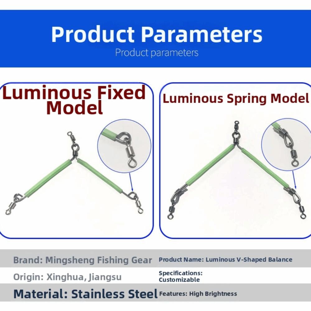 Luminous Tube Fishing Leaders Stainless Steel Anti Bite Wire Leaders Fishing Connector For Fishing