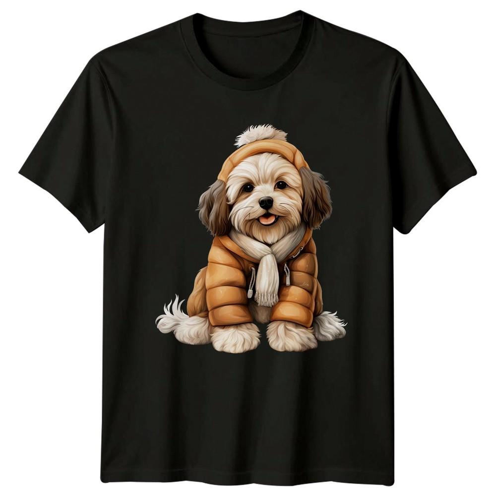 Cute Dog Winter Dogs Animals Unisexs TShirt Unisexs Graphic Tee