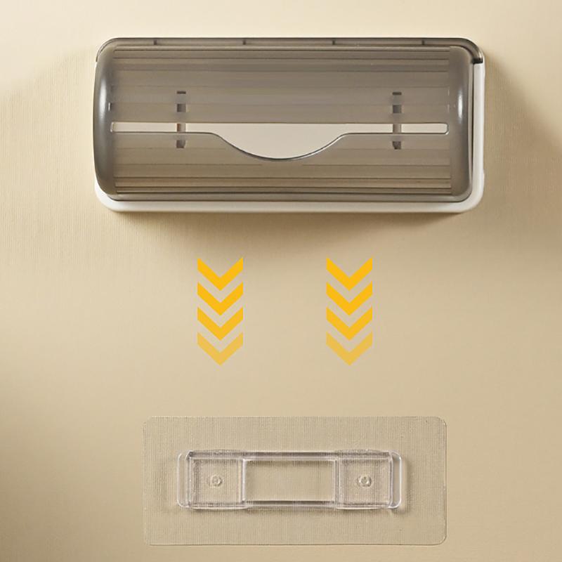 Trash Bags Storage Box Bathroom Kitchen Wall Mounted Garbage Bags Holder Rack Transparent Acrylic Garbage Bag Storage Boxes