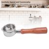 58mm Bottomless Portafilter Fit for Petrus Stainless Steel Universal 3 Ears Portafilter with Wooden Handle Filter Basket Tools