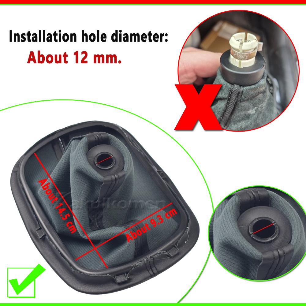 Manual 5/6 Speed Car Gear Shift Knob Gaiter Boot Case Collar For VW Passat B5 B5.5 1997 1998 1999 2000 2001 2002 2003 2004 2005