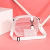 Casual Pvc Transparent Clear Women Mini Crossbody Bags Shoulder Bag Handbag Jelly Small Phone Bags With Card Holder