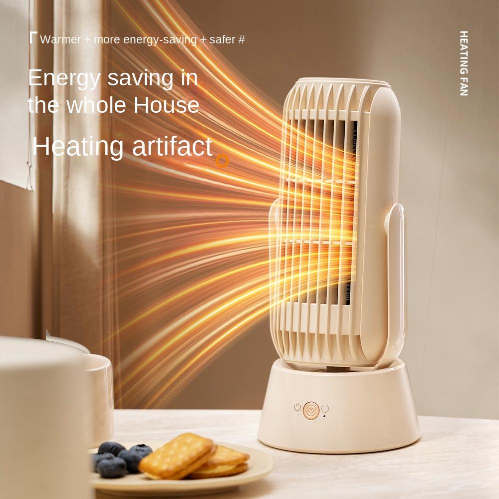 Tragbare elektrische Tischheizung, 220 V, 2-Gang-Mini-Heizlüfter mit schneller Aufheizung für Zuhause und Büro