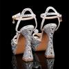Luxury Colorful Rhinestones Women Gladiator Sandals Sexy Ankle Strap Platform Wedges High Heels Summer Party Prom Shoes