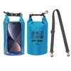 2L Wasserdichter Trockensack für Schwimmen Kajakfahren Trekking Rafting Surfen Bootfahren Tragbarer Touchscreen Outdoor Aufbewahrungsrucksack