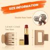 Matte Hair Clips for Women and Girls - Rectangle and Double Row Small Claw Clips for Thin/Medium Fine Hair - Nonslip Jaw Clips